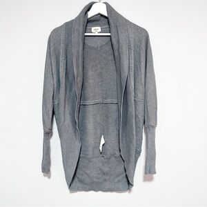 Wilfred Charcoal Open-Front Cardigan